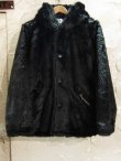 画像1: GANGSTERVILLE/RIZE ABOVE FUR HOODIE  BLACK