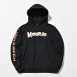 画像1: RATS/MONSTERS HOODIE  BLACKxORANGE