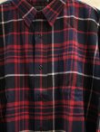 画像3: (SALE 30%OFF) （再入荷） SUPERIOR EL/TARTAN CHECK BIG SHIRT  BLACKxRED