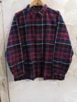 画像1:  （再入荷） SUPERIOR EL/TARTAN CHECK BIG SHIRT  BLACKxRED