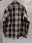 画像2: （再入荷） VINTAGE EL/HEAVY NELL CHECK WORK SHIRTS  BEIGE