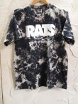 画像1: RATS/TIE DYE BOX LOGO T  BLACK