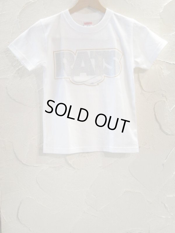 画像1: RATS/GLITTER BOX LOGO KIDS T  WHITE