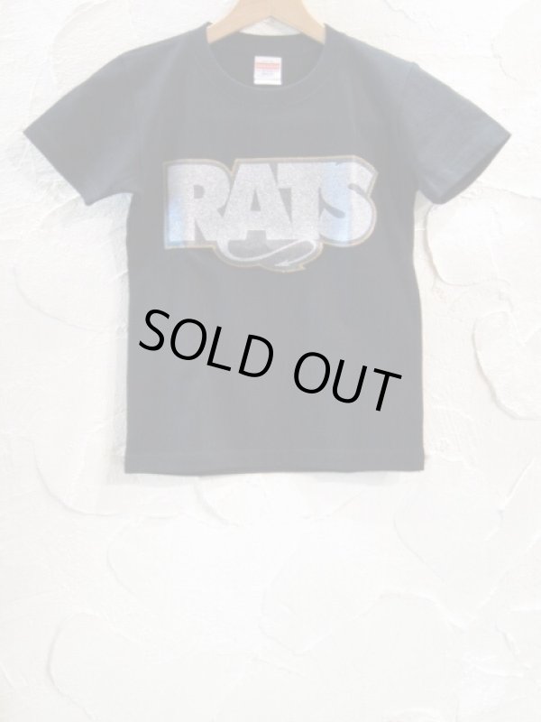 画像1: RATS/GLITTER BOX LOGO KIDS T  BLACK