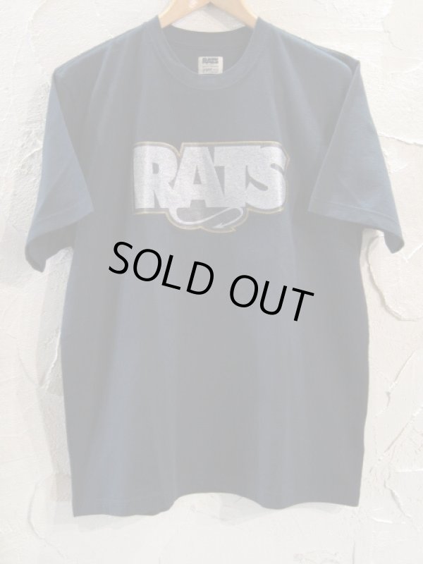 画像1: RATS/GLITTER BOX LOGO T  BLACK