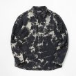 画像1: RATS/DOBBY TIEDYE LS SHIRTS  BLACK