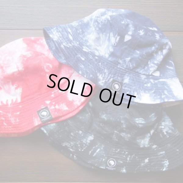 画像1: RATS/TIE DYE BUCKET HAT  RED