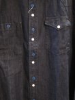 画像3: (SALE 30%OFF) VINTAGE EL/ASYMMENTLY DENIM SHIRTS  NAVY