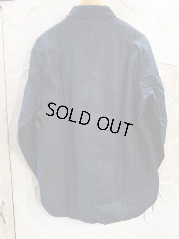 画像2: VINTAGE EL/ASYMMENTLY DENIM SHIRTS  NAVY