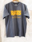 画像1: RATS/BOX FLAME LOGO T  GRAYxORANG