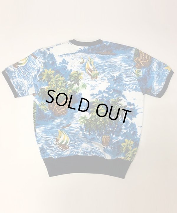 画像3: BELAFOTE/RT HAWAIIAN SWEAT PLAY SHIRT  BLUE