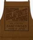 画像2: BELAFOTE/RT SHOP APRON HERRINGBONE  BROWN