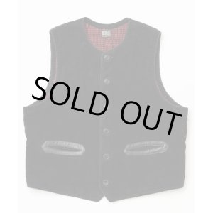 画像:  BELAFOTE/RT CIVILIAN DECK VEST AGED CORDUROY  BLACK