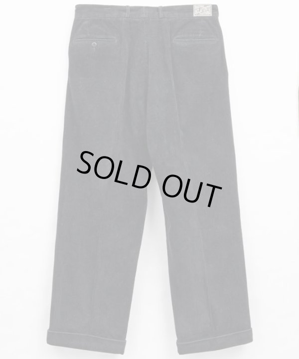 画像3: BELAFOTE/RT 2TACK TROUSERS AGED CORDUROY  BLACK