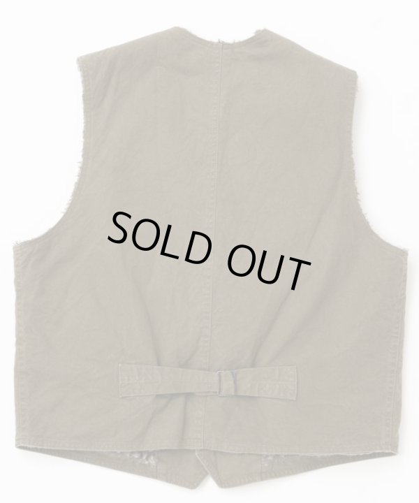 画像3: BELAFOTE/RT ALPACA CANVAS VEST  HUNTERGREEN