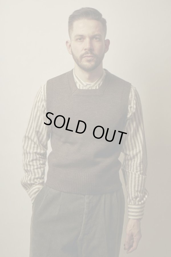 画像5: BELAFOTE/RT BANDCOLLAR B.BROAD STRIPE OFFWHITE