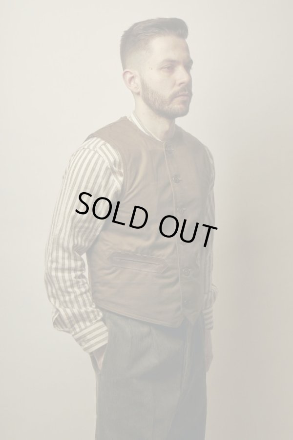 画像6: BELAFOTE/RT BANDCOLLAR B.BROAD STRIPE OFFWHITE