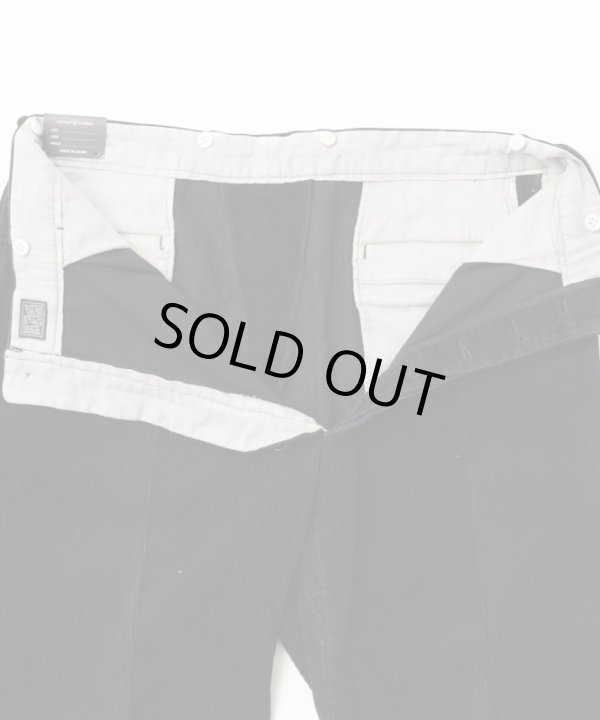 画像8: BELAFOTE/RT 2TACK TROUSERS AGED CORDUROY  BLACK