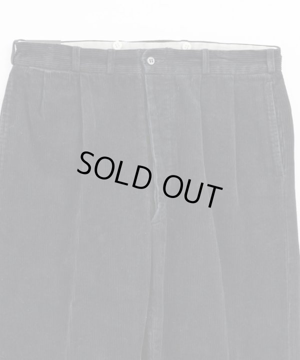 画像6: BELAFOTE/RT 2TACK TROUSERS AGED CORDUROY  BLACK