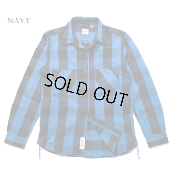 画像1: HOUSTON/BLOCK CHECK VIYELLA SHIRTS  NAVY