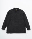 画像2: BELAFOTE/RT PULLOVER HERRINGBONE STRIPE SH  GRAY