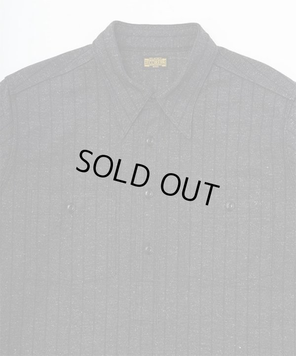 画像3: BELAFOTE/RT PULLOVER HERRINGBONE STRIPE SH  GRAY