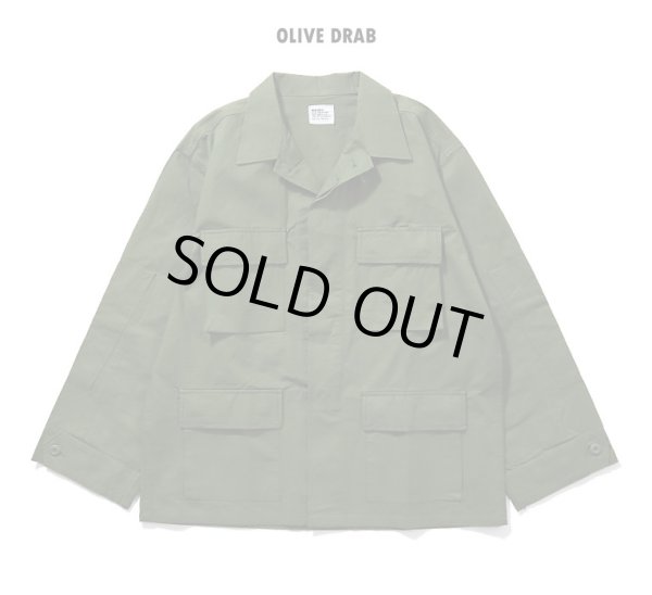 画像1: HOUSTON/RIP STOP BDU JKT  OLIVE