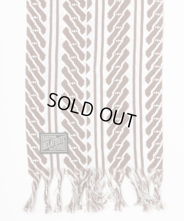 画像6: BELAFOTE/RT EDO YOSHIWARA SCARF WHITExBROWN