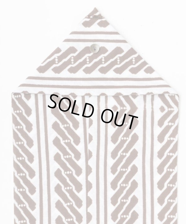 画像7: BELAFOTE/RT EDO YOSHIWARA SCARF WHITExBROWN