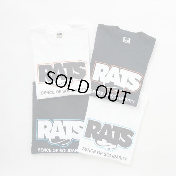 画像1: RATS/BOX FLAME T  BLACKxORANG