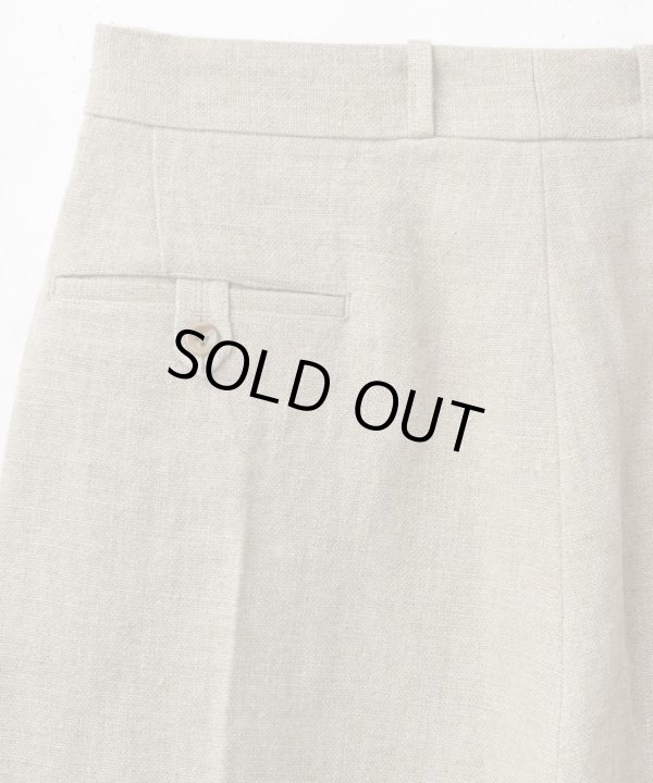 画像8: BELAFOTE/RT 2TACK SHORTS HEAVY LINEN  BEIGE