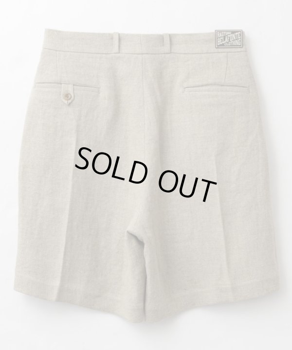 画像3: BELAFOTE/RT 2TACK SHORTS HEAVY LINEN  BEIGE