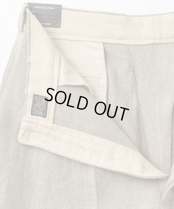 画像6: BELAFOTE/RT 2TACK SHORTS HEAVY LINEN  BEIGE