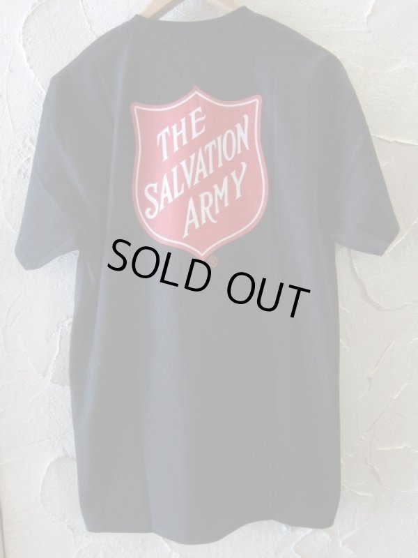 画像1: THE SALVATION ARMY/SHIELD LOGO F/B TEE  BLACK