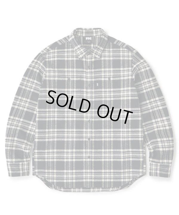 画像1: FTC/HEAVY PLAID NELL SHIRT  BLACK