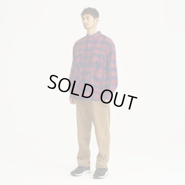 画像1: NANGA/ORGANIC COTTON PLAID CAMP SHIRTS  RED