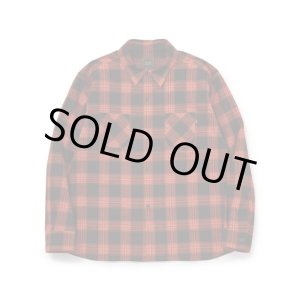 画像: (再アップ）(再入荷）RATS/PRINT FLANNEL CHECK SHIRT ORANGE CHECK