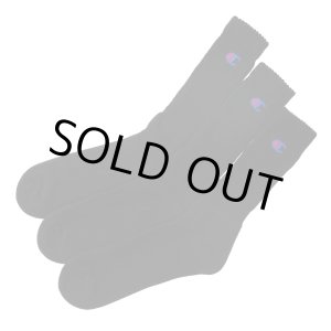 画像: CHAMPION/FULL LENGTH SOCKS 3P  BLACK