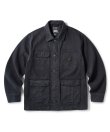 画像1: FTC/OVERDYED DENIM CHORE JACKET  BLACK