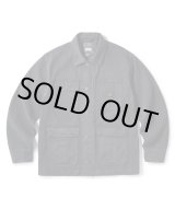 画像: FTC/OVERDYED DENIM CHORE JACKET  BLACK