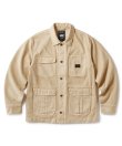 画像1: FTC/OVERDYED DENIM CHORE JACKET  TAN