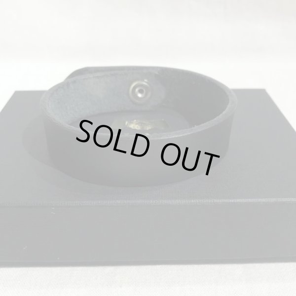 画像1: GLAD HAND/LEATHER BRACELET  BLACK