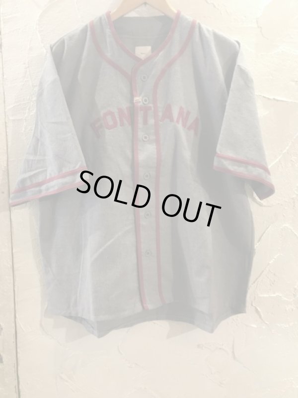 画像1: REVO/LIGHT FLANNEL BASEBALL SHIRTS  GRAY