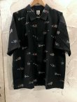 画像1: REVO/BLUSH  PATTERN  SHIRT  BLACK