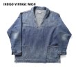 画像1: HOUSTON/US NAVY DENIM PULLOVER SHIRT  VINTAGE.W