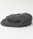 画像3: BELAFOTE/RT PEAKY HAT COTTON WOOL HERINGBINE  CHARCOALL