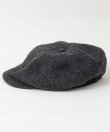 画像3: BELAFOTE/RT PEAKY HAT COTTON WOOL HERINGBINE  BLACK