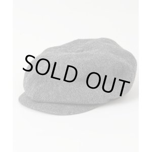 画像: BELAFOTE/RT PEAKY HAT COTTON WOOL HERINGBINE  CHARCOALL