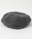 画像4: BELAFOTE/RT PEAKY HAT COTTON WOOL HERINGBINE  CHARCOALL