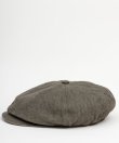 画像3: BELAFOTE/RT PEAKY HAT LINEN  CHARCOAL BROWN